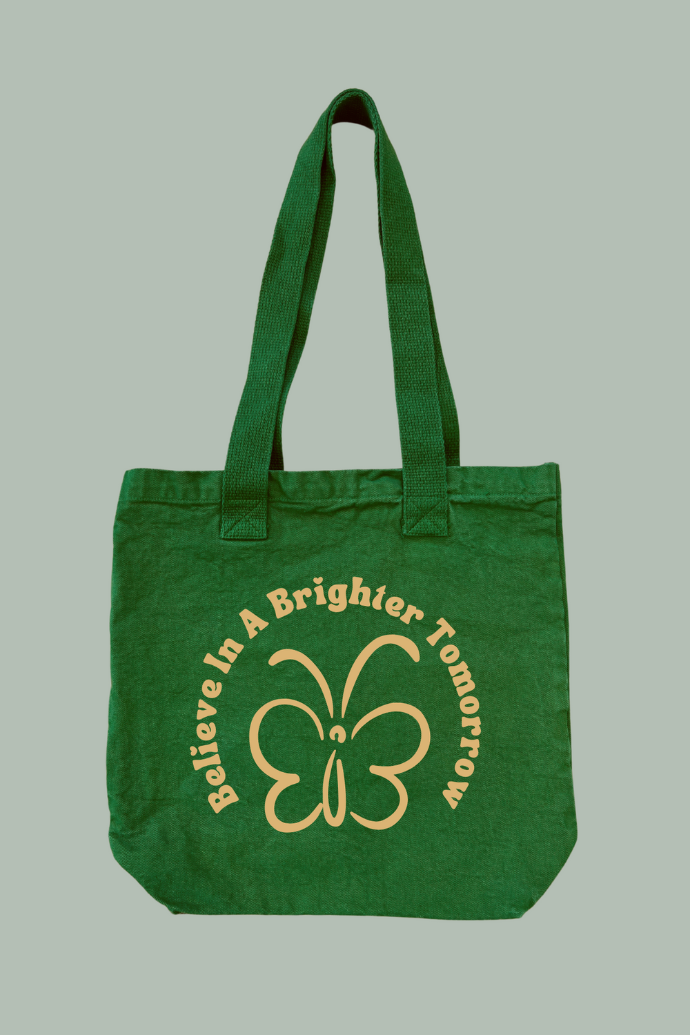 Believe In A Brighter Tomorrow Denim Tote Bag