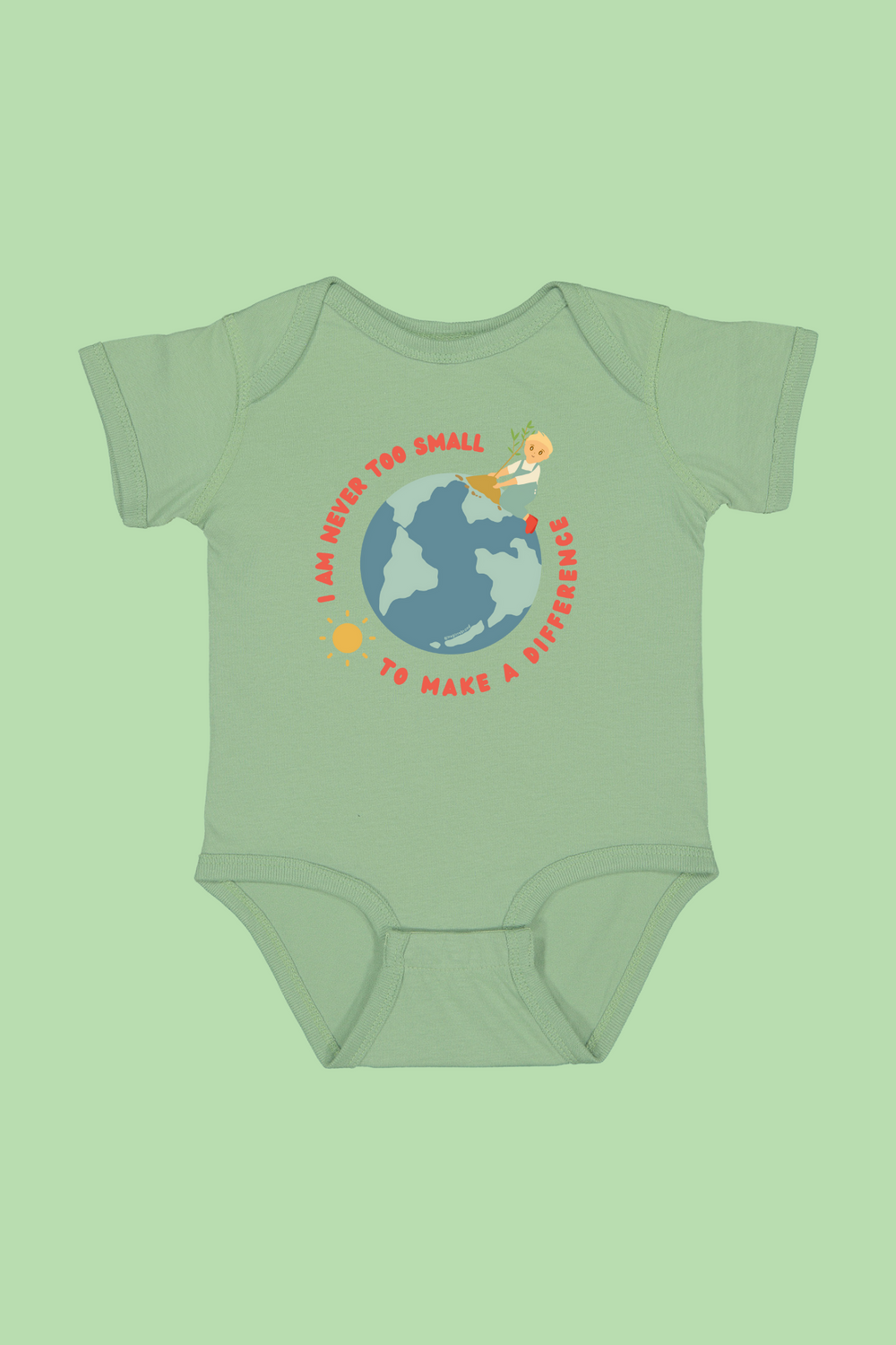 I Am Never Too Small To Make A Difference Onesie