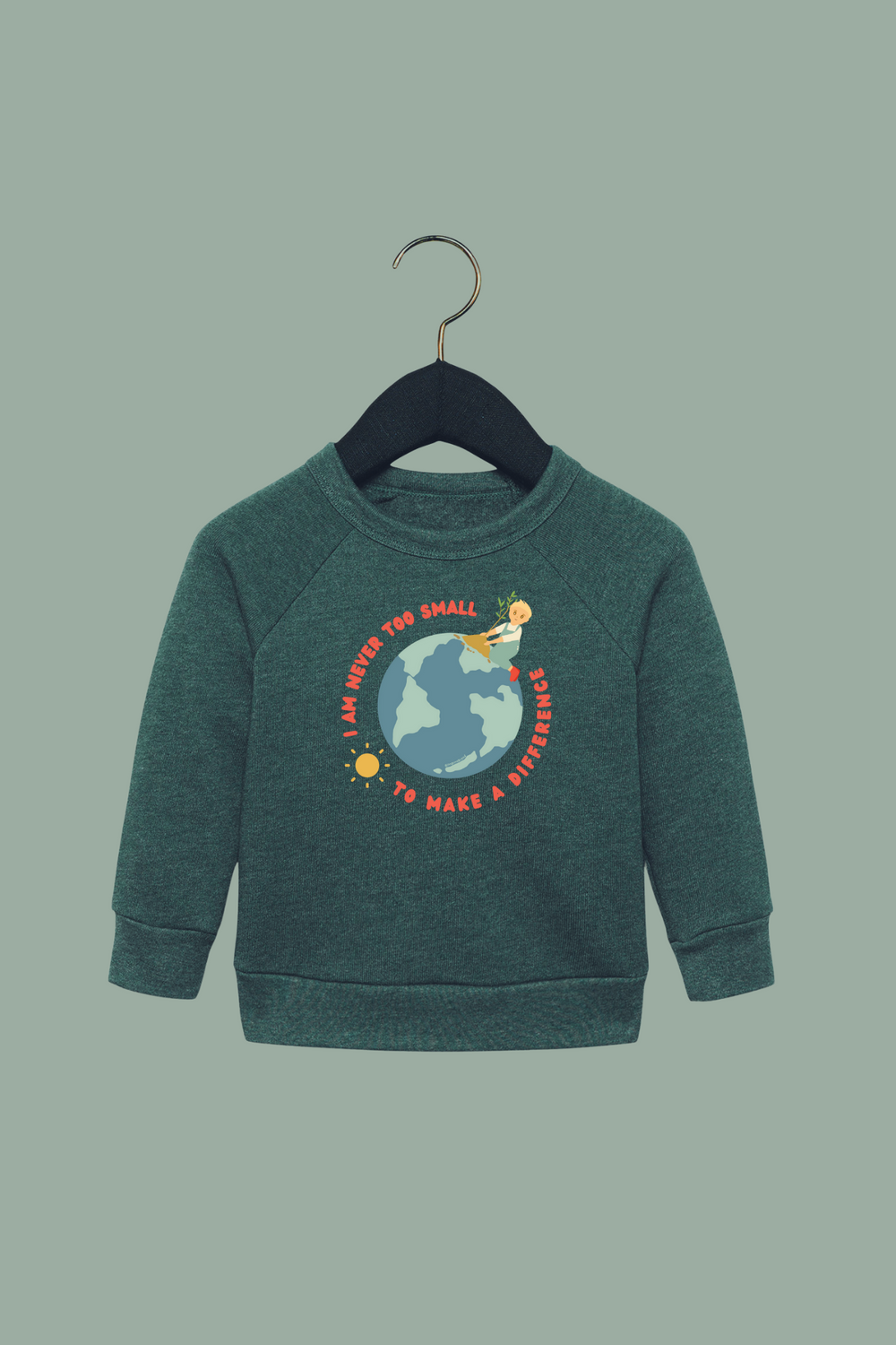 I Am Never Too Small (Toddler Fleece Sweatshirt)